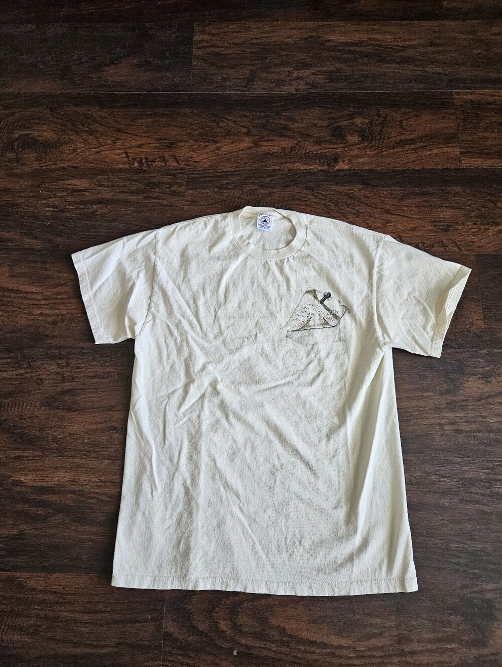Vintage Jesus Gone To See Dad Shirt size Large God Religious Christian Cross Tee